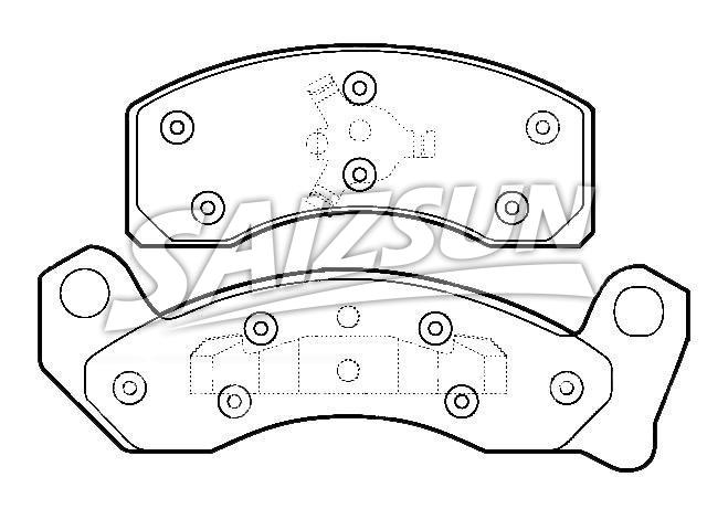 Brake Pad Set:F3AZ-2001-B