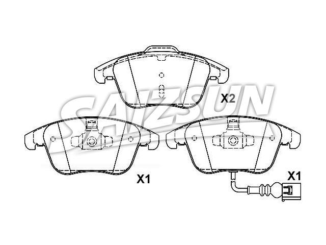 Brake Pad Set:5N0 698 151