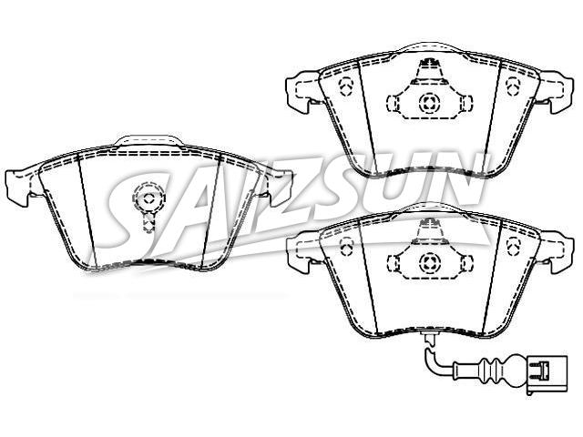 Brake Pad Set:8J0 698 151 A