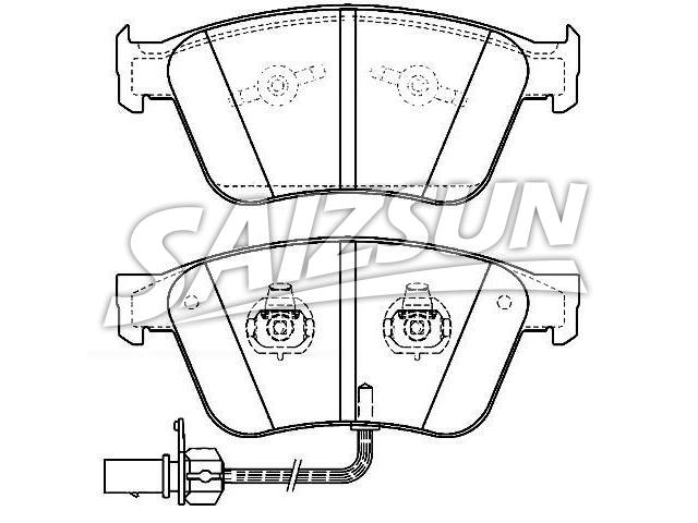Brake Pad Set:3W0 698 151A