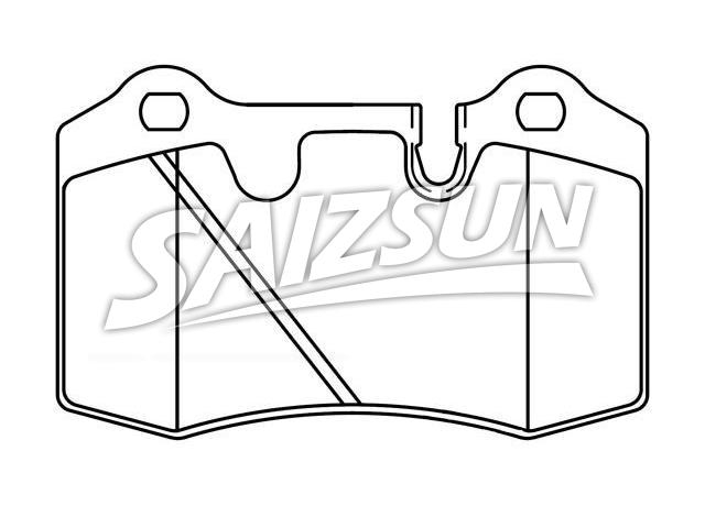 Brake Pad Set:4G43-2C562-AA