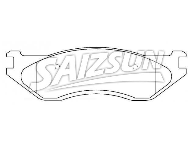 Brake Pad Set:5093 796AB