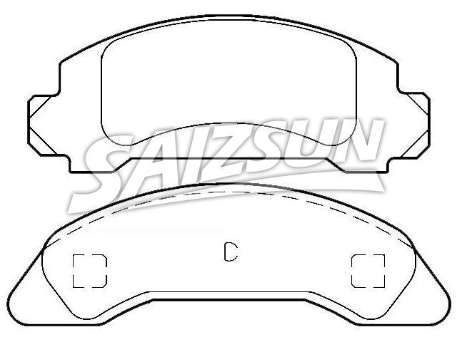 Brake Pad Set:E69Z-2001-A