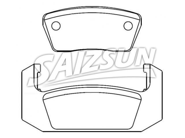 Brake Pad Set:D73-7005