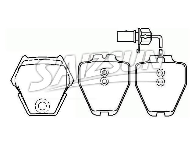 Brake Pad Set:3D0 698 151 B