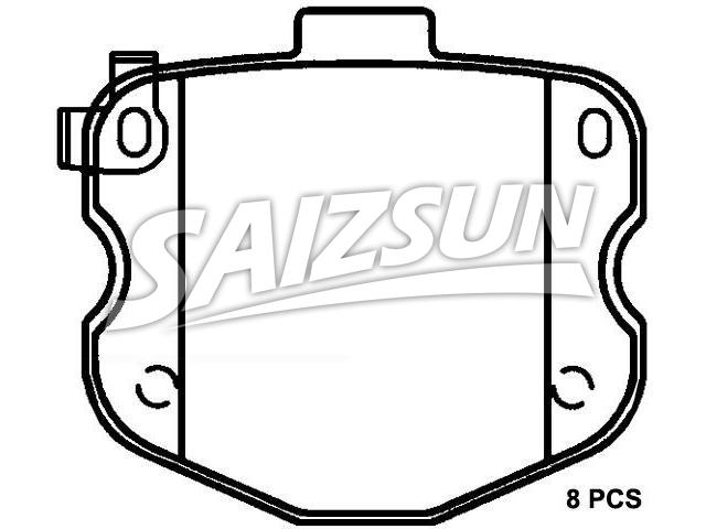 Brake Pad Set:19153020