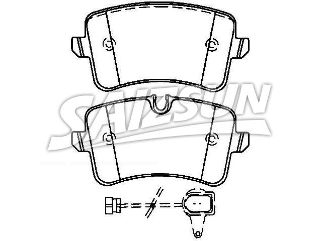 Brake Pad Set:4H0 698 451 A