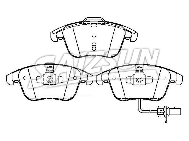 Brake Pad Set:8K0 698 151 F
