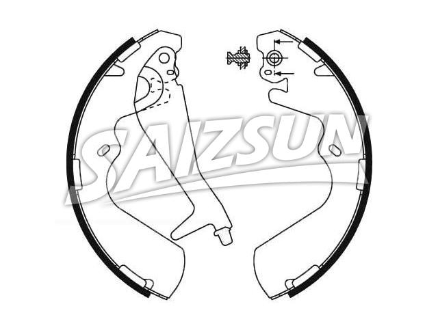 Brake Shoe Set:58305-4AA00