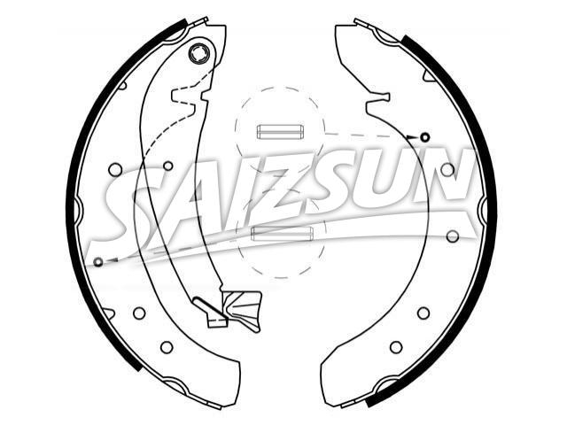 Brake Shoe Set:4241.H5