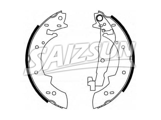 Brake Shoe Set:77 01 202 724