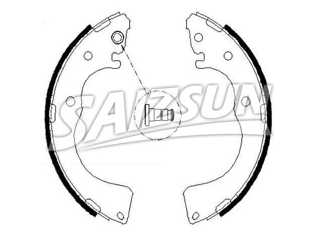Brake Shoe Set:LLY2-26-38ZB