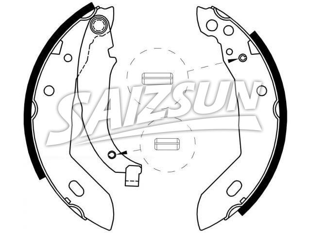 Brake Shoe Set:77 01 201 800