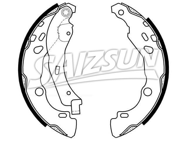 Brake Shoe Set:77 01 207 178