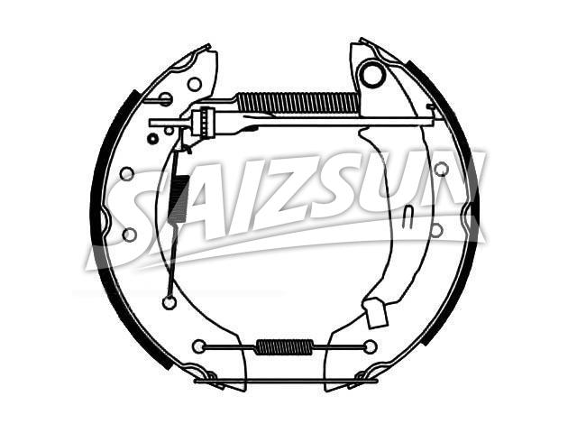 Brake Shoe Set:4241.9F