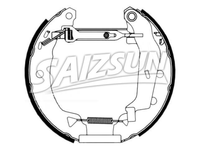 Brake Shoe Set:77 01 205 103