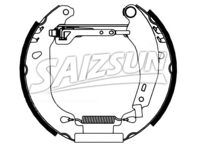 Brake Shoe Set:77 01 205 097