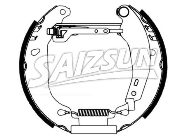Brake Shoe Set:77 01 205 099