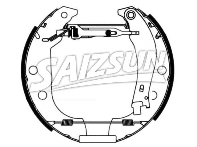 Brake Shoe Set:4241.6E