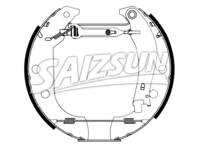 Brake Shoe Set:4241.6N