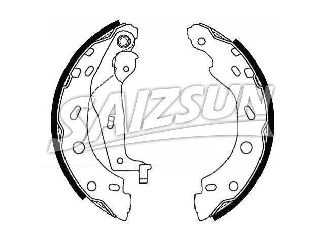 Brake Shoe Set:451 423 01 08