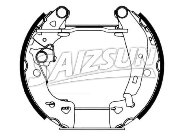 Brake Shoe Set:4241.5W