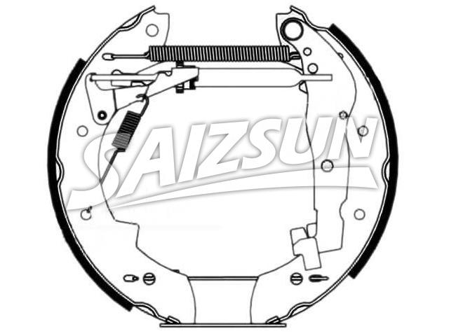Brake Shoe Set:77 01 205 308