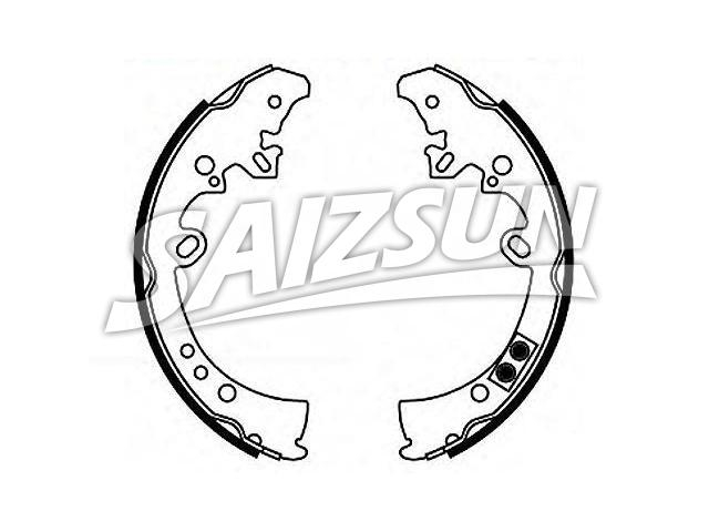 Brake Shoe Set:04495-0K070
