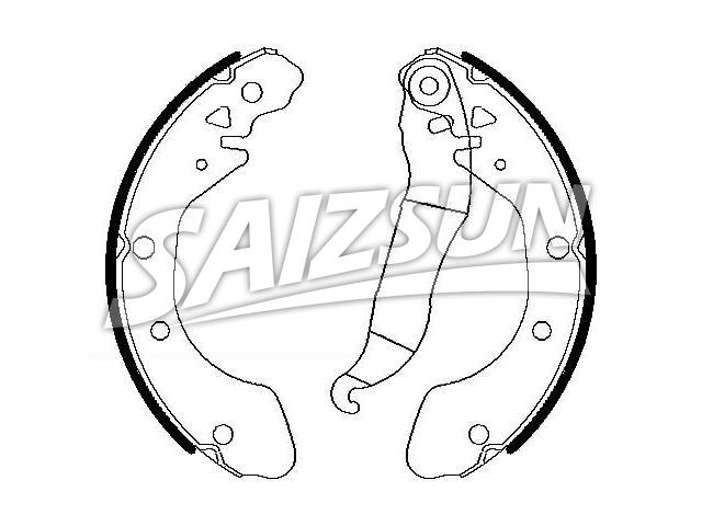 Brake Shoe Set:96349066