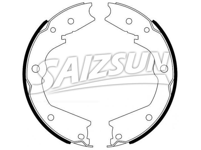 Brake Shoe Set:43155-STX-A01