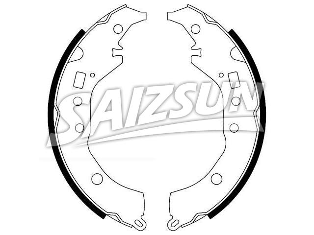 Brake Shoe Set:04495-52120