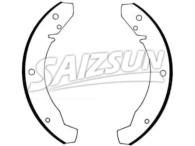 Brake Shoe Set:131 609 537C