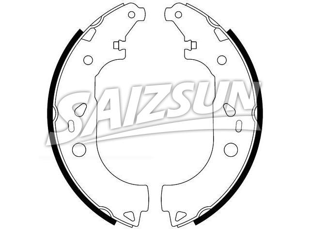 Brake Shoe Set:2T1Z-2200-C