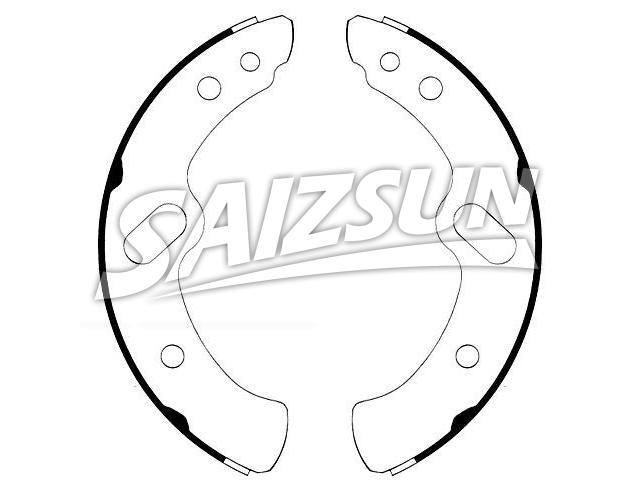 Brake Shoe Set:S672-1458