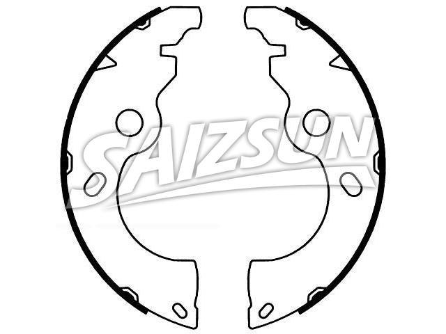 Brake Shoe Set:2E3Z-2007-BA