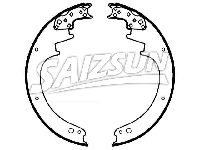 Brake Shoe Set:398-2060