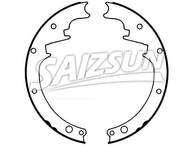 Brake Shoe Set:345-2139TT