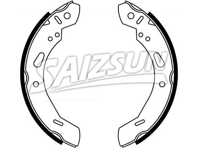 Brake Shoe Set:BE8Z-2200-B