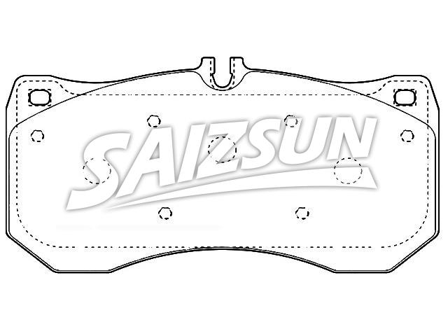 Brake Pad Set:4H0 698 151 C