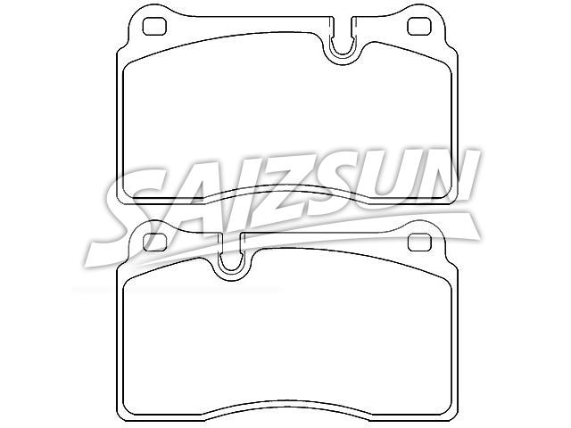 Brake Pad Set:4G43-2D007-AA