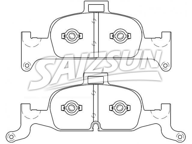 Brake Pad Set:8W0 698 151 M