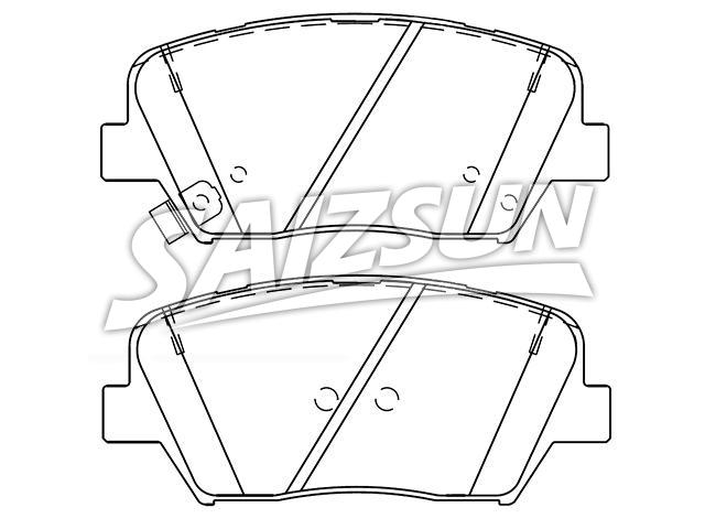 Brake Pad Set:58101-A0A00