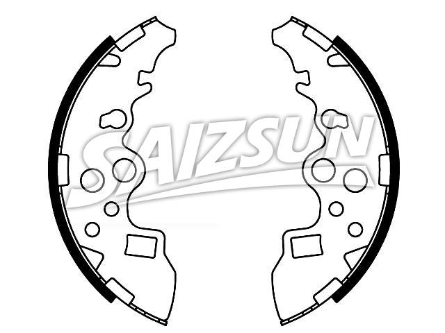 Brake Shoe Set:S4YK-26-38ZA