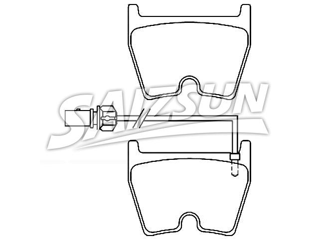 Brake Pad Set:8T0 698 151 C