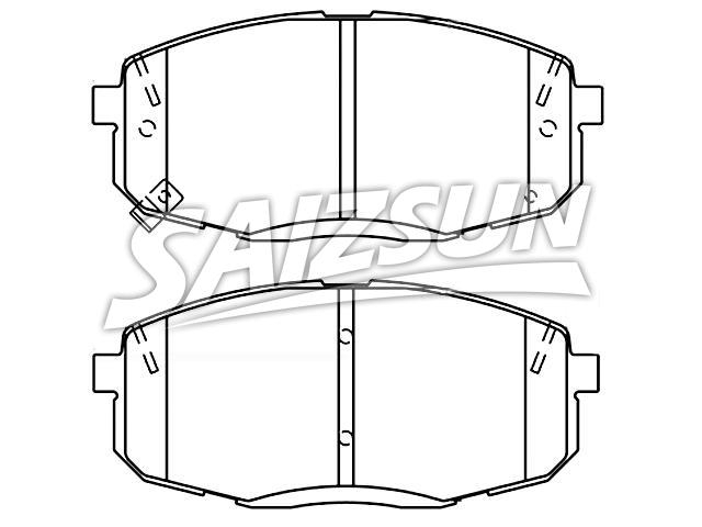Brake Pad Set:58101-B2A20