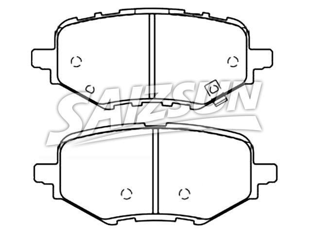 Brake Pad Set:43022-TRT-A00