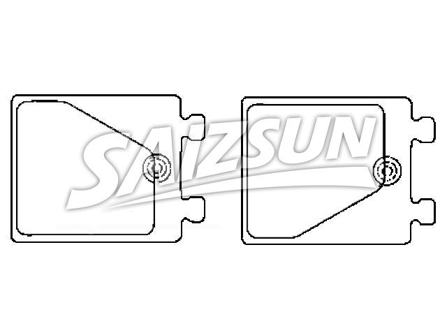 Brake Pad Set:CD6586