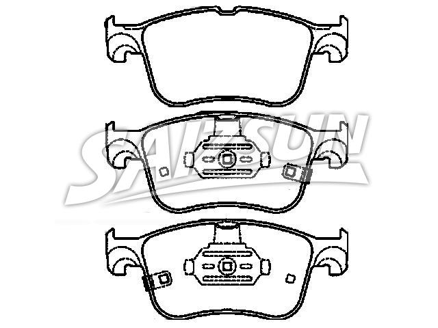 Brake Pad Set:2 454 601