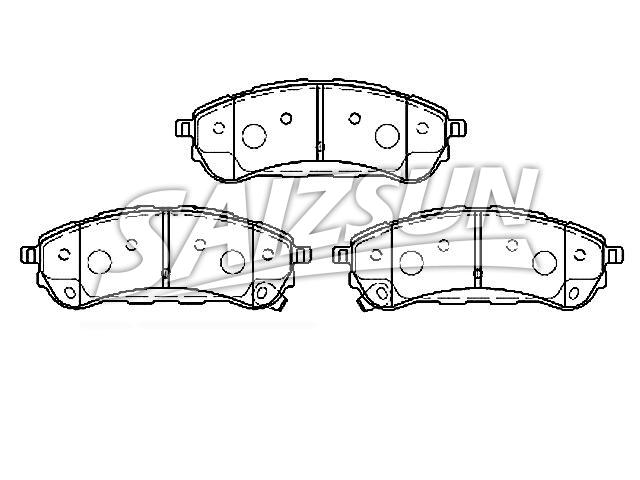 Brake Pad Set:JB3Z-2200-D