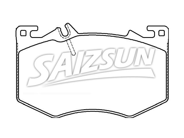 Brake Pad Set:000 420 97 02